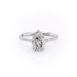 The Pave Madison Set With A 1.5 Carat Pear Lab Diamond Cheap