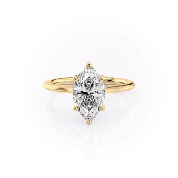 The Madison Set With A 1 Carat Marquise Lab Diamond Fashion