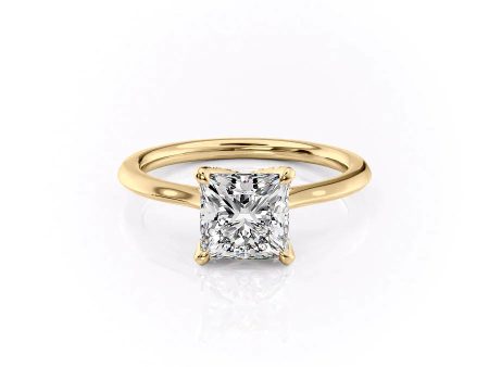 The Madison Set With A 2.5 Carat Princess Lab Diamond Hot on Sale