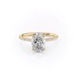 The Pave Madison Set With A 1.5 Carat Oval Lab Diamond Sale