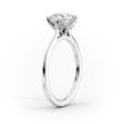 The Madison Set With A 1 Carat Cushion Lab Diamond on Sale