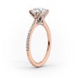 The Pave Madison Set With A 1.5 Carat Cushion Lab Diamond Online