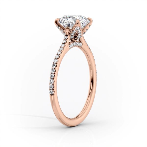 The Pave Madison Set With A 1.5 Carat Cushion Lab Diamond Online