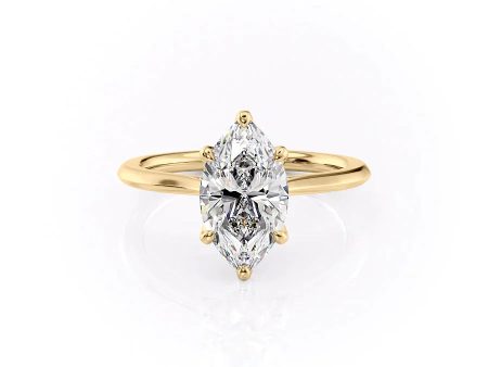 The Madison Set With A 2.5 Carat Marquise Lab Diamond Online