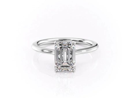 The Madison Set With A 2.5 Carat Emerald Lab Diamond Hot on Sale