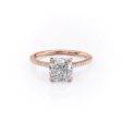 The Pave Madison Set With A 1.5 Carat Cushion Lab Diamond Online