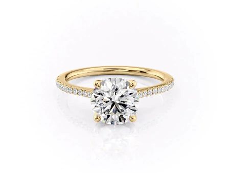 The Pave Madison Set With A 1 Carat Round Lab Diamond Discount