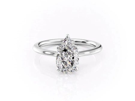 The Madison Set With A 1 Carat Pear Lab Diamond Cheap