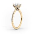 The Pave Madison Set With A 1.5 Carat Oval Lab Diamond Sale