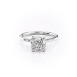 The Madison Set With A 1 Carat Cushion Lab Diamond on Sale