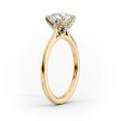 The Madison Set With A 1 Carat Elongated Cushion Lab Diamond For Sale