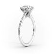 The Pave Madison Set With A 1.5 Carat Pear Lab Diamond Cheap