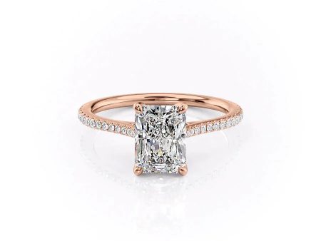 The Pave Madison Set With A 1.5 Carat Radiant Lab Diamond Online