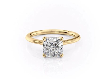 The Madison Set With A 1 Carat Cushion Lab Diamond Hot on Sale