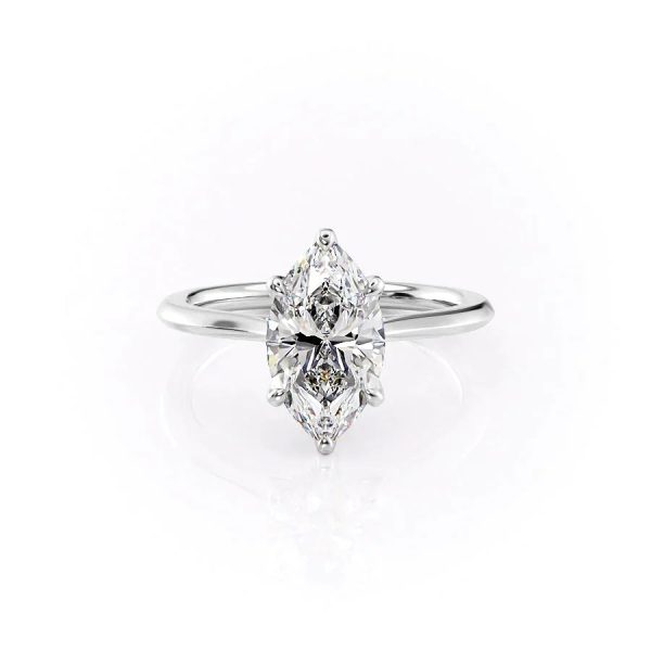 The Madison Set With A 1 Carat Marquise Lab Diamond Fashion