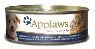 Applaws Dog Chicken and Salmon 156g tin Supply