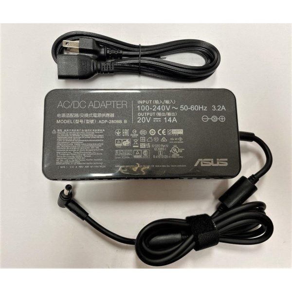 New Genuine Asus Strix Scar 15 G532 G532LW-AZ056T G532LW-AZ087R AC Adapter Charger 280W Hot on Sale