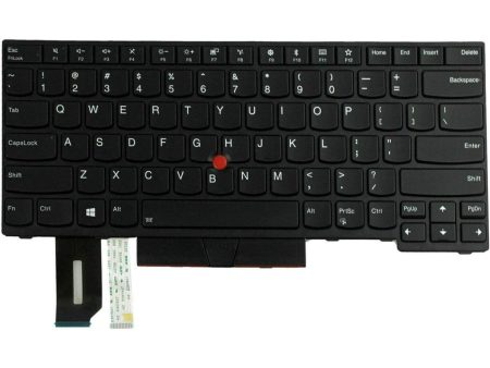 Genuine Lenovo ThinkPad E480 E485 E490 E495 L380 L390 L480 T480S T490 T495 US English Non-Backlit Keyboard For Sale