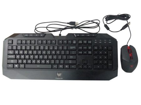 Acer Predator Wired USB Keyboard Mouse Set DKUSB1B0B7 DC1121101Q on Sale