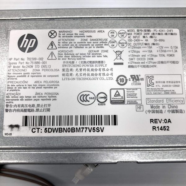 HP 705ED 800ED SFF Computer Power Supply 702309-002 Online Sale