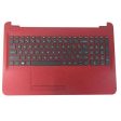 HP 15-AC 15-AF Red Palmrest w Keyboard Touchpad 813979-001 Sale