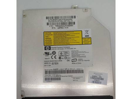 HP CD   DVD RW DL LightScribe Drive Sourced from Working Laptop AD-7561A AD-7561A-H1 Discount