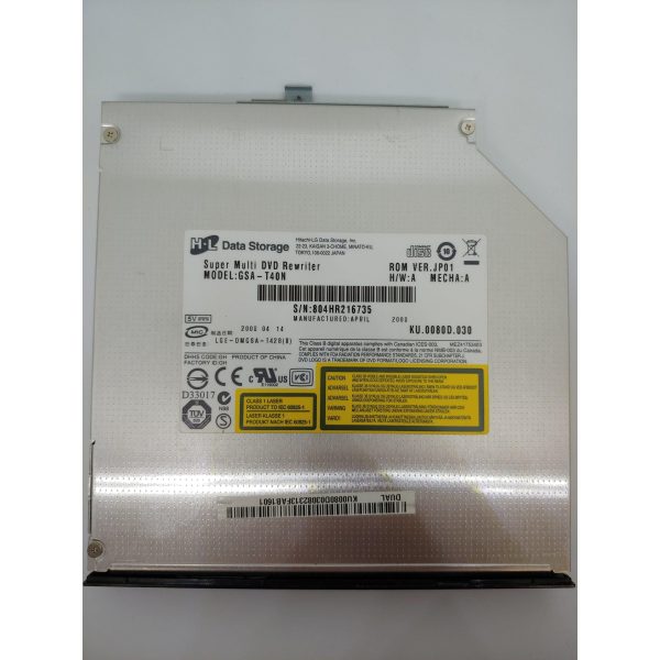 HL CD   DVD RW DL Optical Drive Sourced from Working Laptop LGE-DMGSA-T42B(B) For Discount